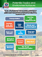 Public Meeting Display Board - Summer 2016 - Potential Topics and Environmental Issues