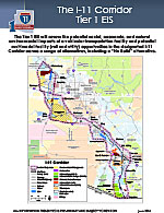 Public Meeting Display Board - Summer 2016 - The I-11 Corridor Tier 1 EIS