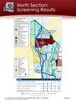 Public Meeting Display Board - Spring 2017 - North Section Screening Results