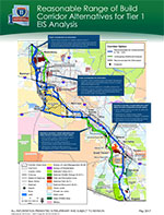 Public Meeting Display Board - Spring 2017 - Reasonable Range of Build, Corridor Alternatives for Tier 1 EIS Analysis