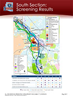 Public Meeting Display Board - Spring 2017 - South Section Screening Results