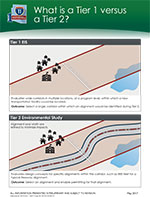 Public Meeting Display Board - Spring 2017 - What is a Tier 1 versus Tier 2